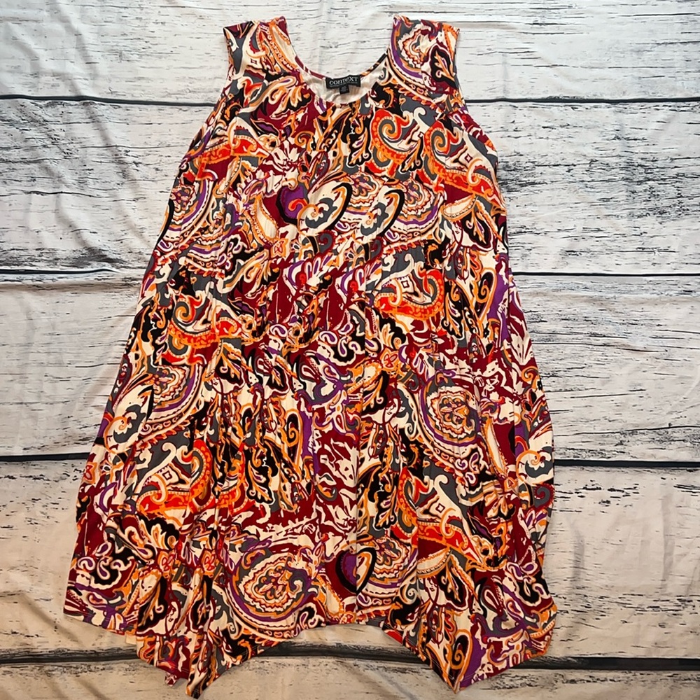 Multicolor Sleeveless Lord & Taylor Dress Size 3X